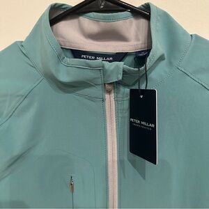 NWT Men’s Peter Millar Blue Quarter Zip, Size Medium, New With Tags